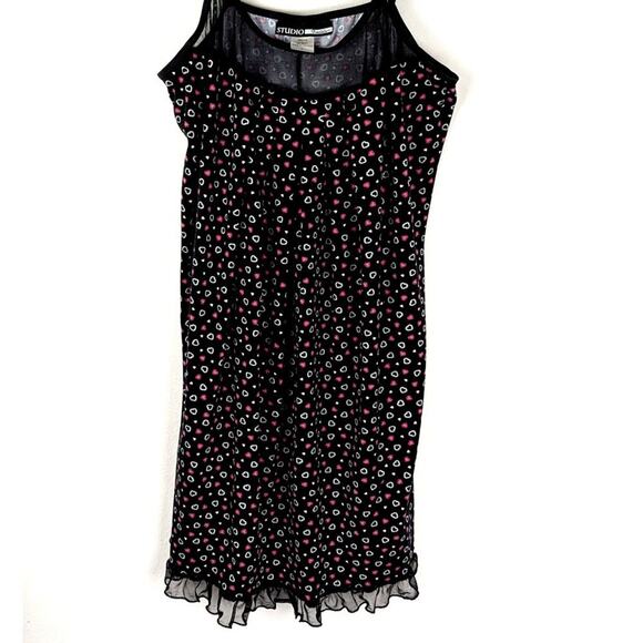 Studio Donatella long cami or Nighty szL Poly /Spandex nylon mesh adjustableEUC. - Picture 4 of 8